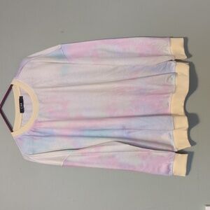 CBE pastel tie-dye design loose fit top